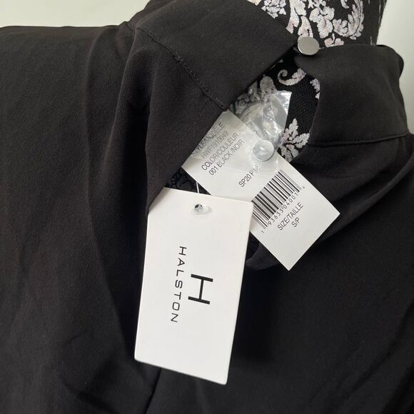 Halston NEW Black Mini Dress Small - Picture 3 of 4